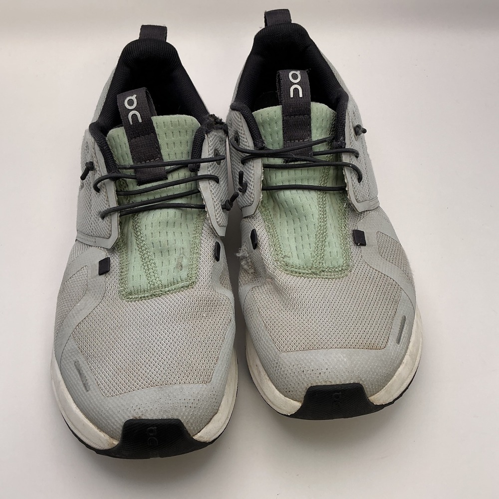 On Running Cloud Grey Mint Green Women Running Shoes 3YD11442594 US 6.5